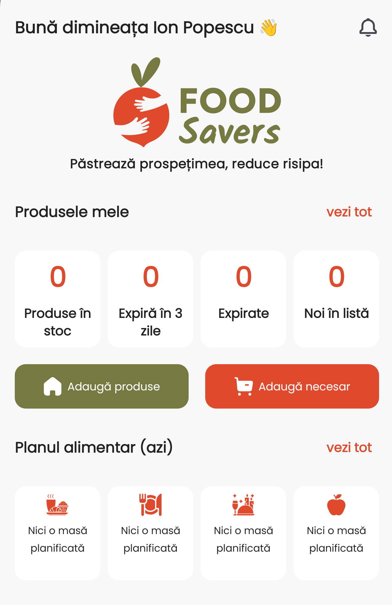 AI food-waste app — Food Savers