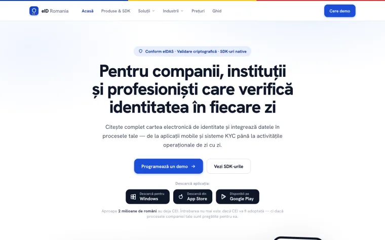 Set de instrumente pentru Cartea Electronică de Identitate — eID România