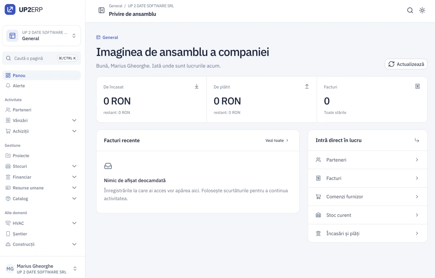 UP2ERP: connected operations for Romanian businesses