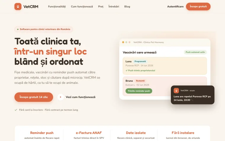 Cloud practice management for vet clinics — VetCRM